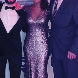 Dress the Population Gold Sequin Dress